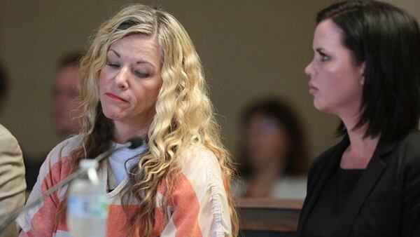 Lori Vallow is seen during her hearing on Friday in Rexburg, Idaho. Daybell who is charged with felony child abandonment after her two children went missing in September.