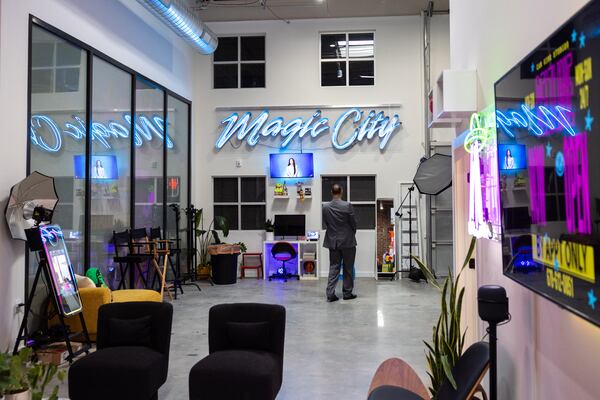 An interior view of photographer Cameron Kirkland’s new Cam Kirk Studios on the Beltline in Atlanta on Wednesday, Feb. 5, 2025. (Arvin Temkar/AJC)