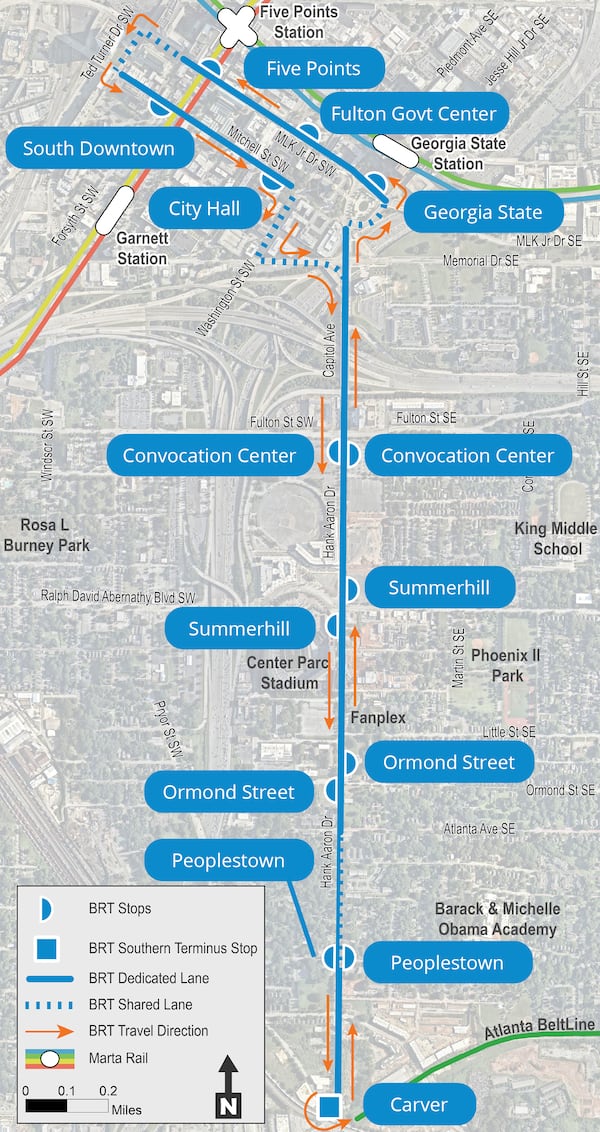 MARTA's Summerhill bus rapid transit line will open in summer 2025.