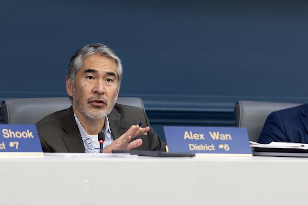 Councilmember Alex Wan speaks during a committee meeting concerning the proposed Atlanta Public Safety Training Center at Atlanta City Hall in Atlanta, GA., on Wednesday, January 17, 2024. (Photo/Jenn Finch)