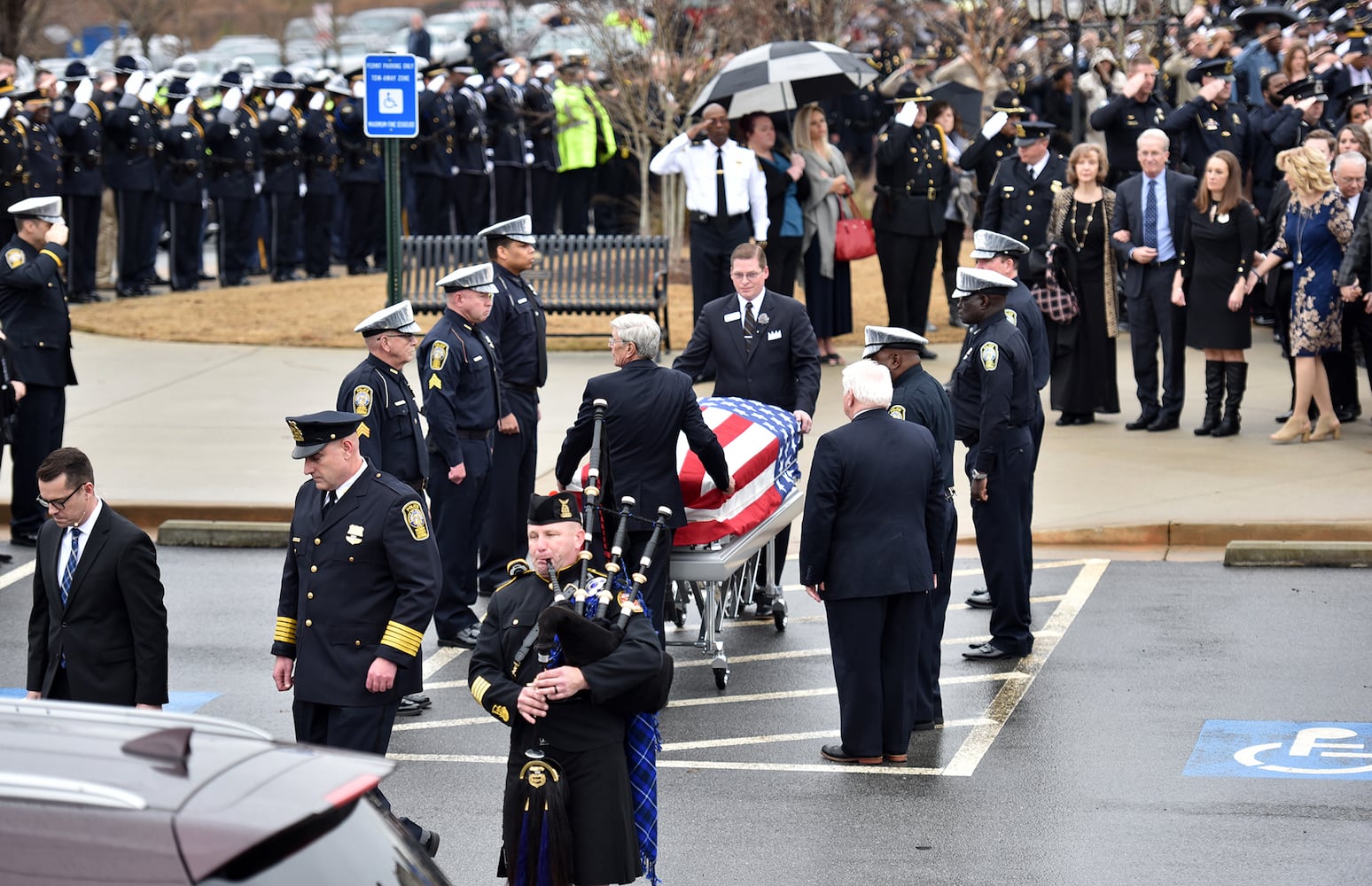 Photos: The funeral for Henry officer Michael Smith