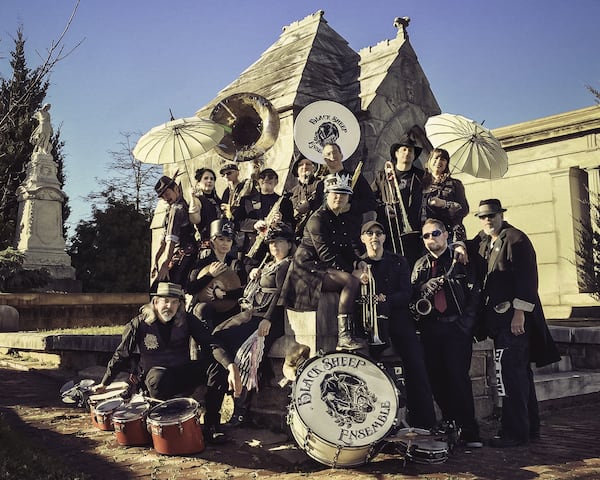 New Orleans-style brass band, Black Sheep Ensemble, performs at Mardi Gras at Live at the Battery on March 2. Contributed by Black Sheep Ensemble