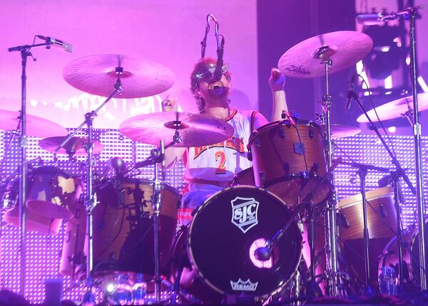 09/16/2018 Atlanta â  Atlanta native Daniel Platzman, drummer for Imagine Dragons, performs in front of thousands as the band closes Music Midtown 2018. The two-day event also featured headliner, and Pulitzer Prize winner, Kendrick Lamar. RYON HORNE/RHORNE@AJC.COM