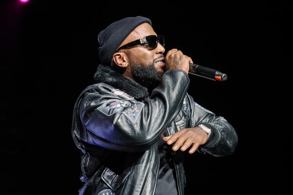 Jeezy performs Friday, Dec. 15, 2023 at State Farm Arena for V103’s Winterfest. (Kymani Culmer for The Atlanta Journal-Constitution)