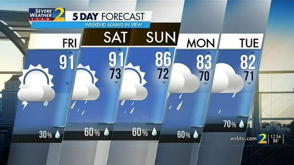 Saturday's Weather-Traffic