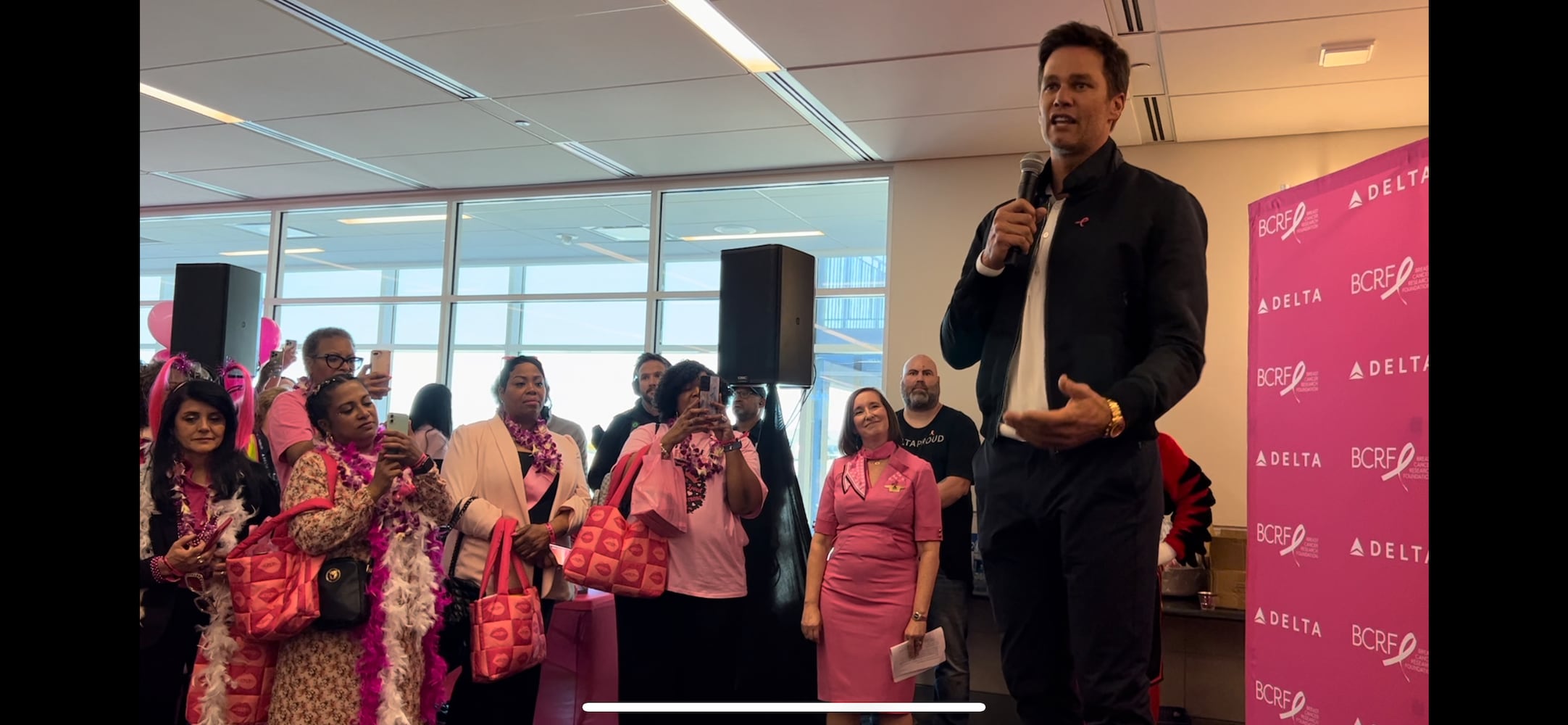 Delta's Pink Plane flight of breast cancer survivors took off Monday