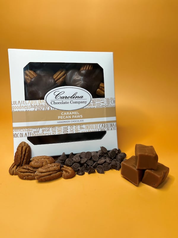 Caramel pecan paws. (Courtesy of Carolina Chocolate Co.)