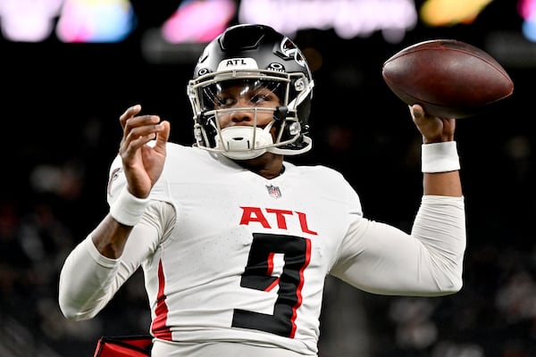 Falcons quarterback Michael Penix Jr. hasn't done much other than warm up this season. That changes this weekend.