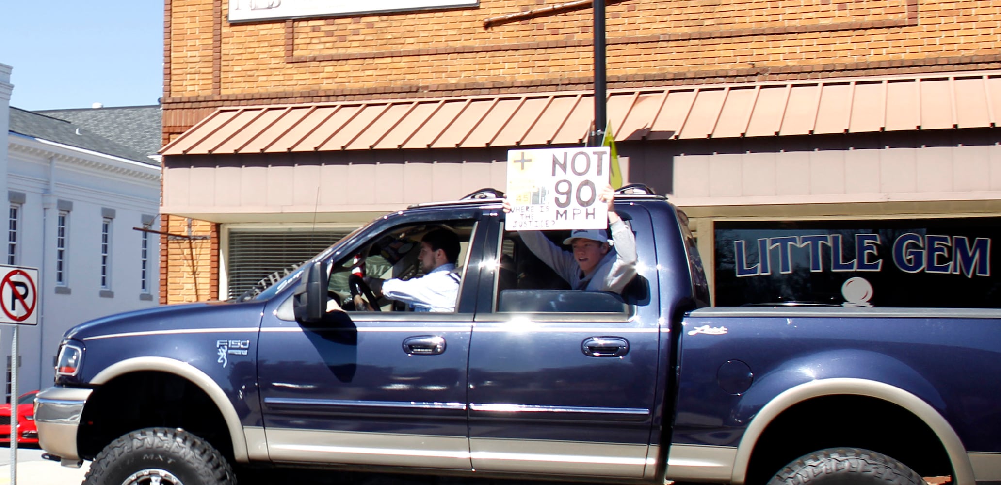 Protest over fatal trooper-involved crash, Feb. 19, 2016