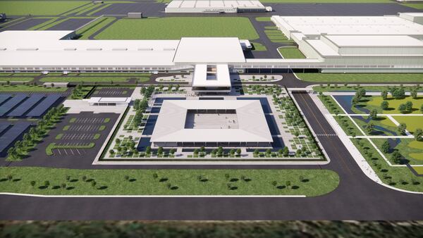 A rendering of the $7.6 billion Hyundai Motor Group Metaplant in Bryan County, near Savannah. Source: Hyundai Motor Group