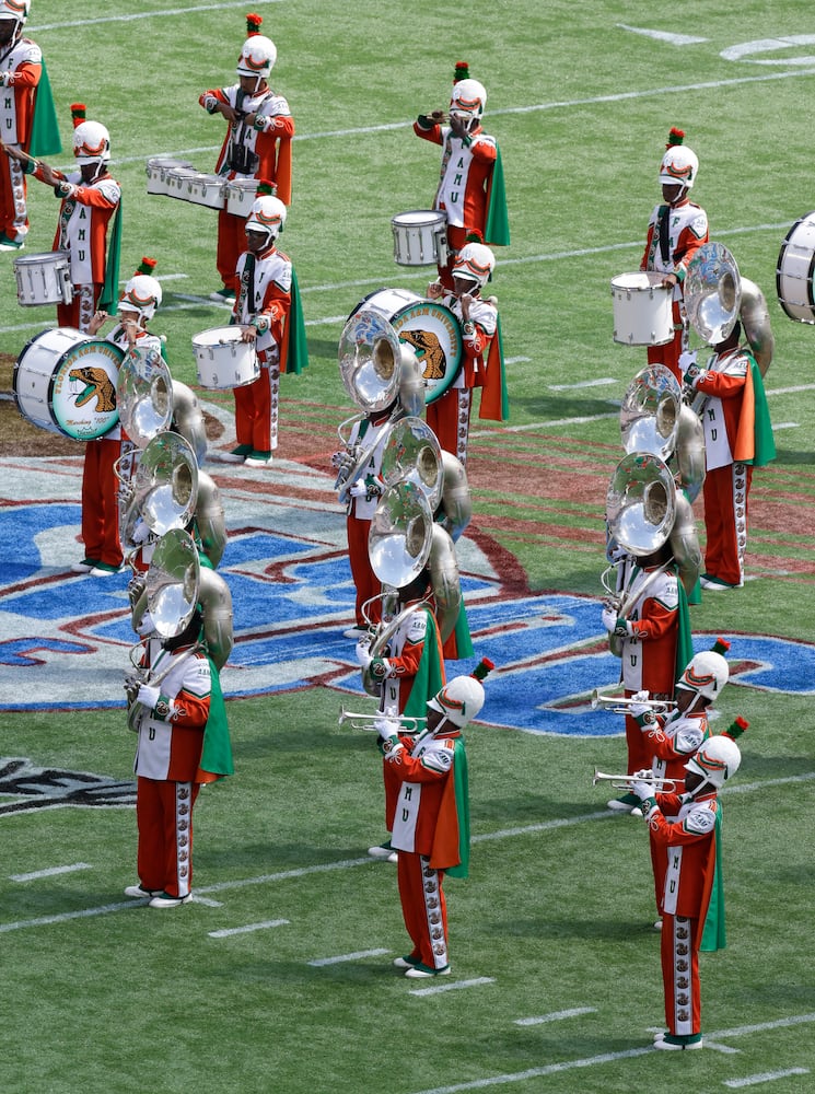 FAMU band on the field, Sept. 1, 2013