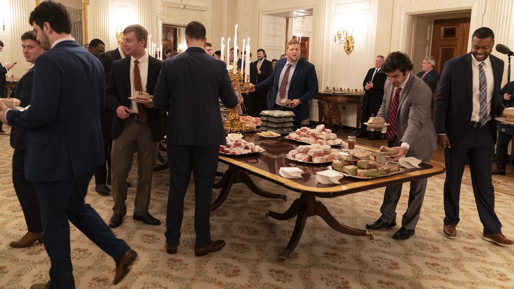 President Trump welcomes Clemson to White House