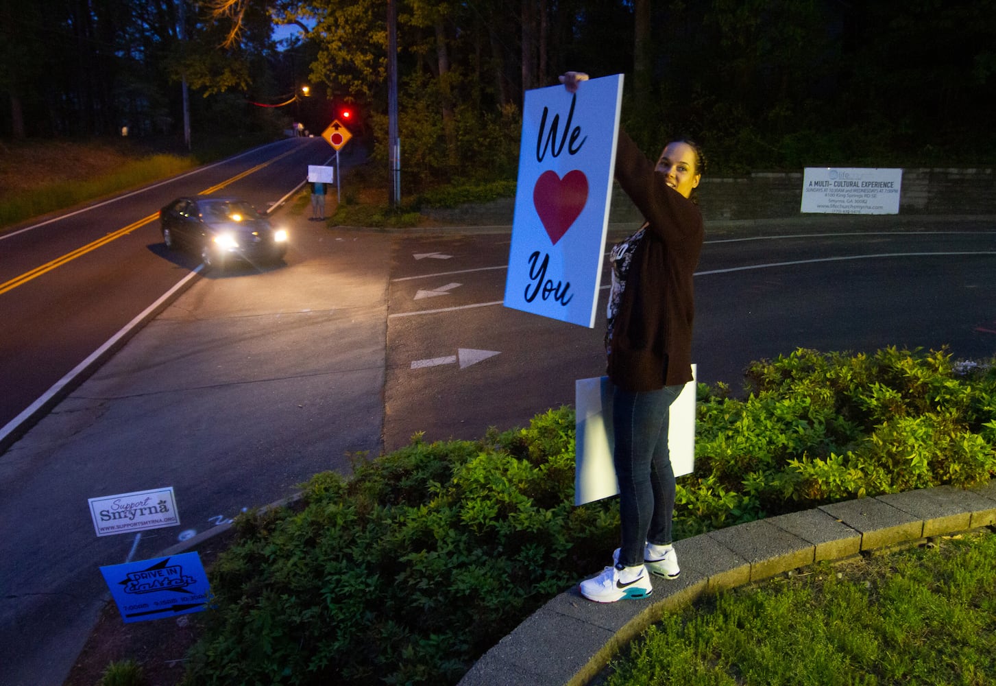 Christians celebrate Easter with drive-in service