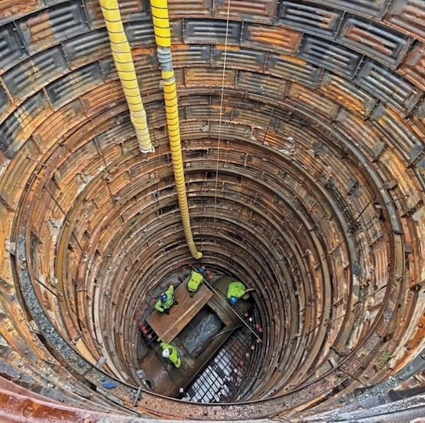 As part of the Centennial Yards redevelopment, century-old sewer lines and other aging infrastructure had to be replaced.