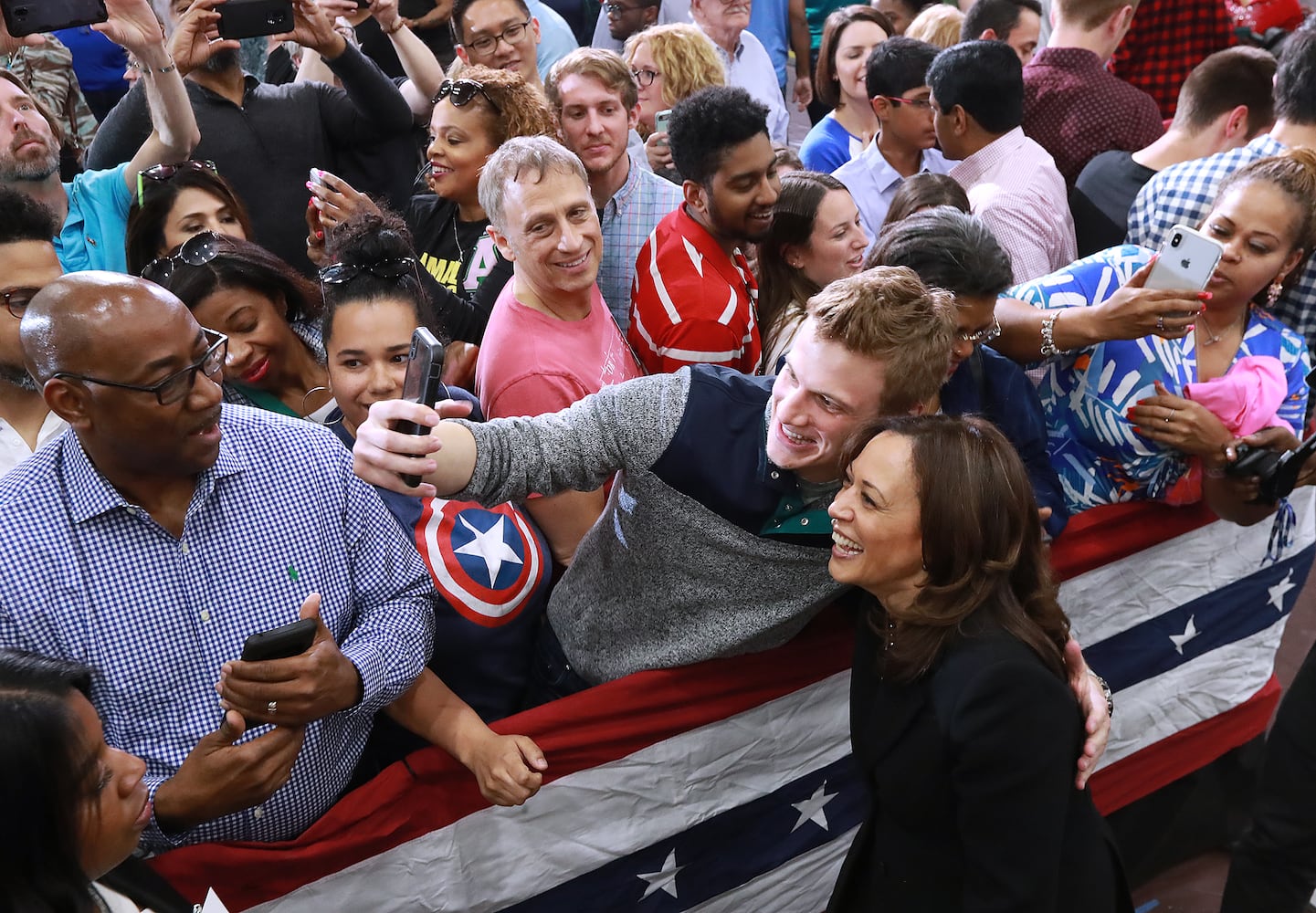 PHOTOS: Kamala Harris visits Ebenezer, Morehouse