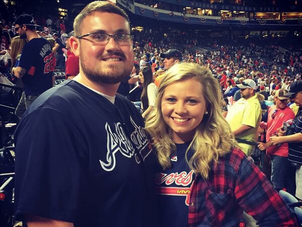 Georgia Southwestern State University campus police officer Jody Smith with his fiancée, Sarah-Kathryn Smarr. They were going to get married in May 2017. (Photo courtesy of Sarah-Kathryn Smarr)