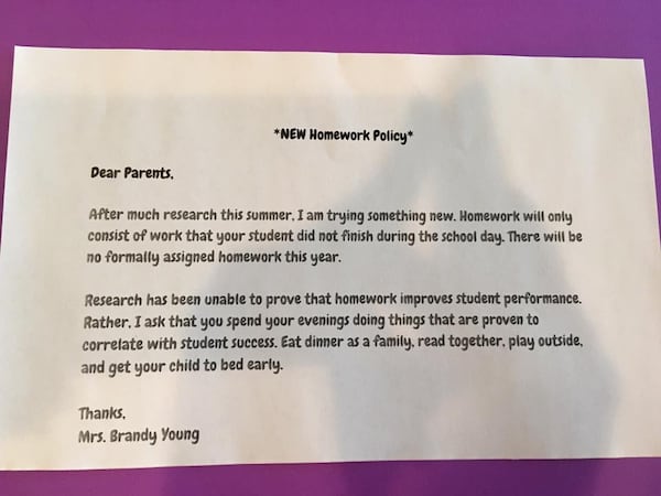 This note to parents from a Texas teacher is being applauded by parents worldwide.