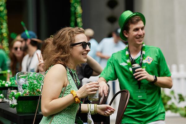 Celebrate St. Patrick’s Day with music, photo ops and more at The Plaza Colony Square Midtown.