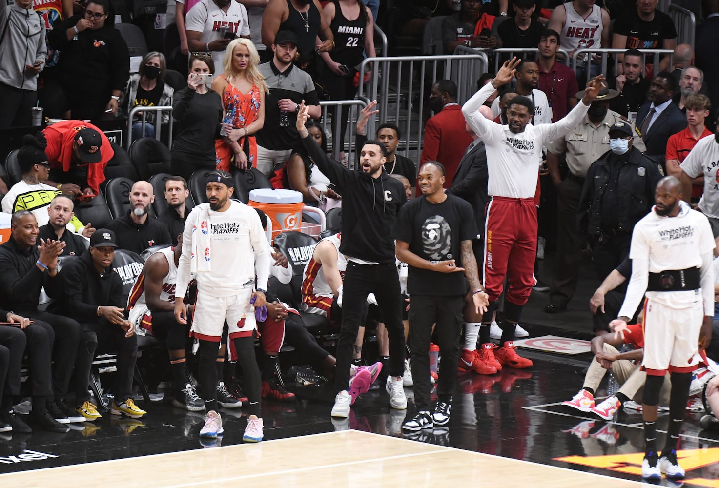 Hawks-Heat playoff photo