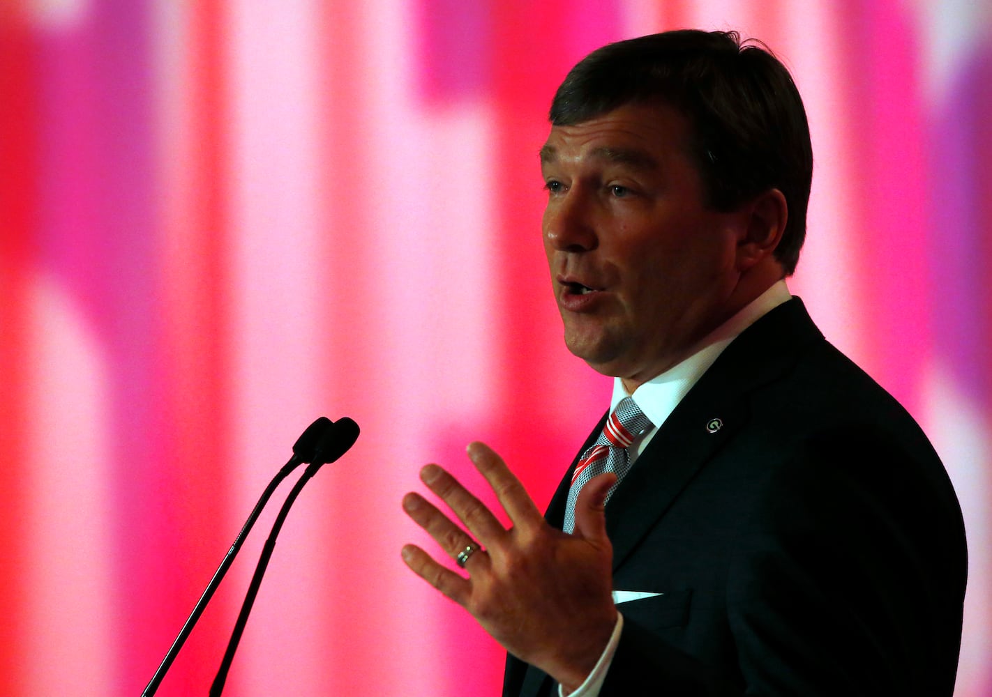 Photos: Kirby Smart talks UGA football at SEC Media Days