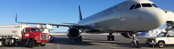 A321 in Goose Bay. Source: Delta Air Lines