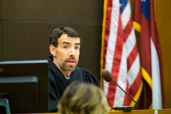 05/23/2018 -- Atlanta, GA -- Fulton County Chief Judge Robert McBurney speaks during the sentencing of Claud "Tex" McIver at the Fulton County courthouse in Atlanta, Wednesday, May 23, 2018.  Judge Robert McBurney sentenced McIver to life in prison with a possibility of parole. ALYSSA POINTER/ATLANTA JOURNAL-CONSTITUTION