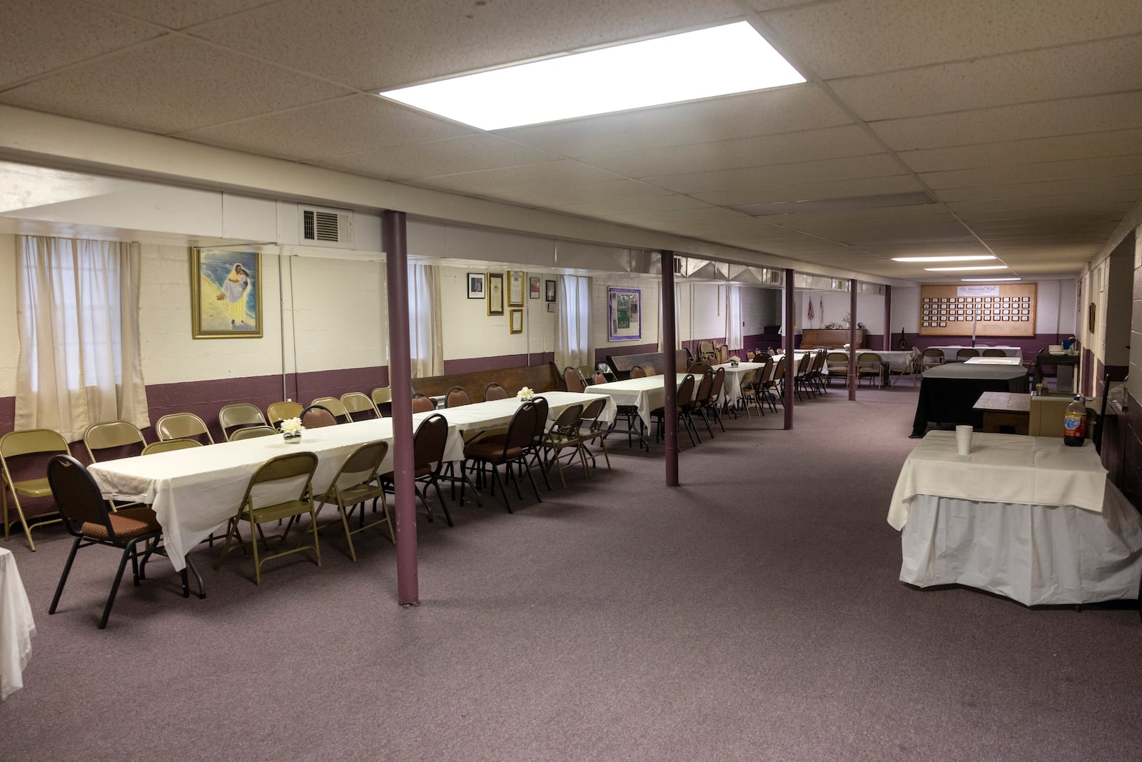 Voters cast their ballots in the basement of St. Paul AME Church in Hogansville when it's used for city elections. The church's effort to become a polling precinct for all elections has stalled. (Jason Getz / Jason.Getz@ajc.com)