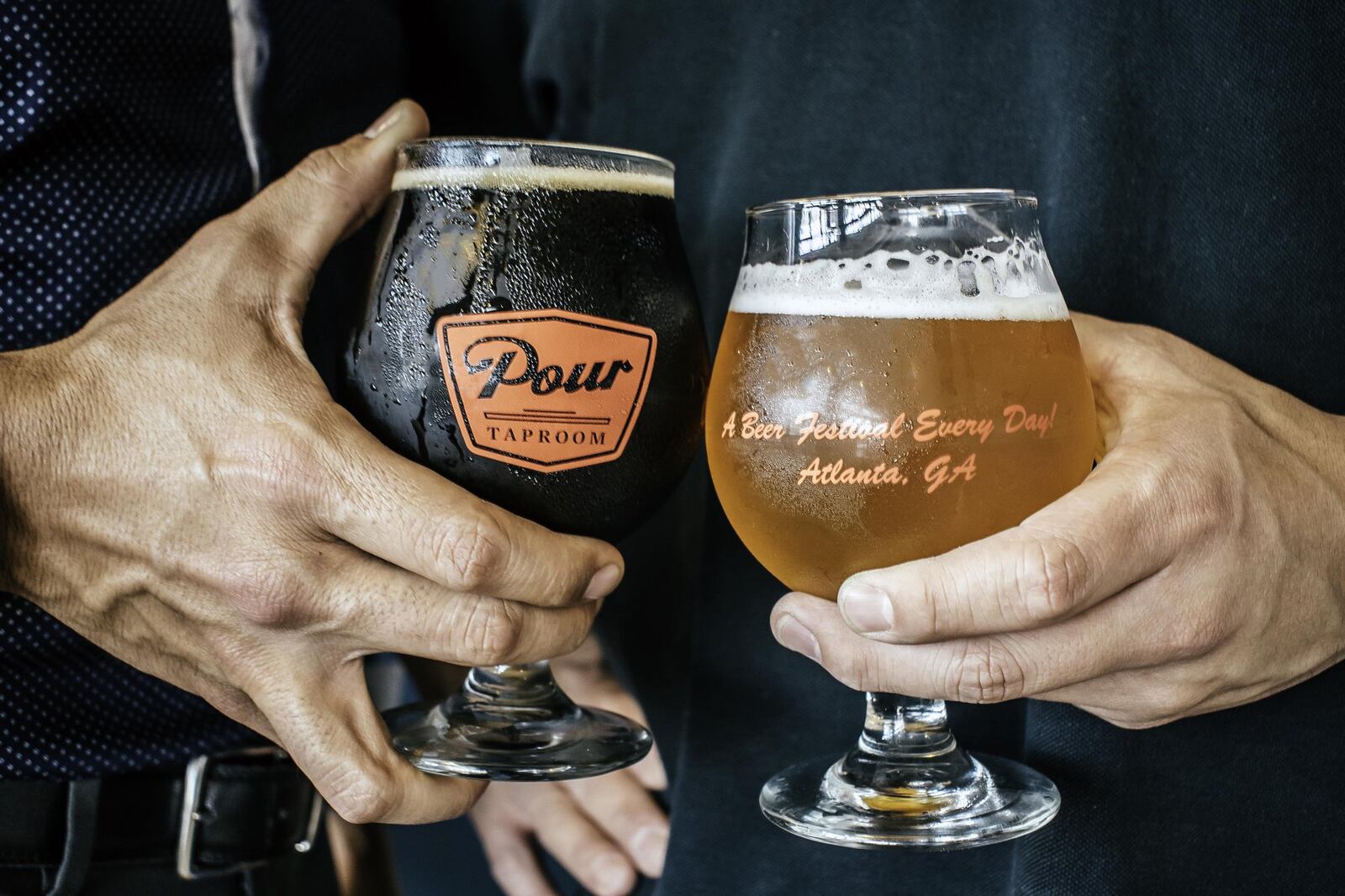 You can toast with specially made Pour Taproom glassware. CONTRIBUTED BY LAUREN VEREEN / SALUT MEDIA