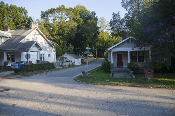 The intersection of Abbott Street SW and Parsons Street SW in Atlanta’s Ashview Heights neighborhood. Prostitute Angela Dalton was so well known in the community that even children new her name. ALYSSA POINTER / ALYSSA.POINTER@AJC.COM