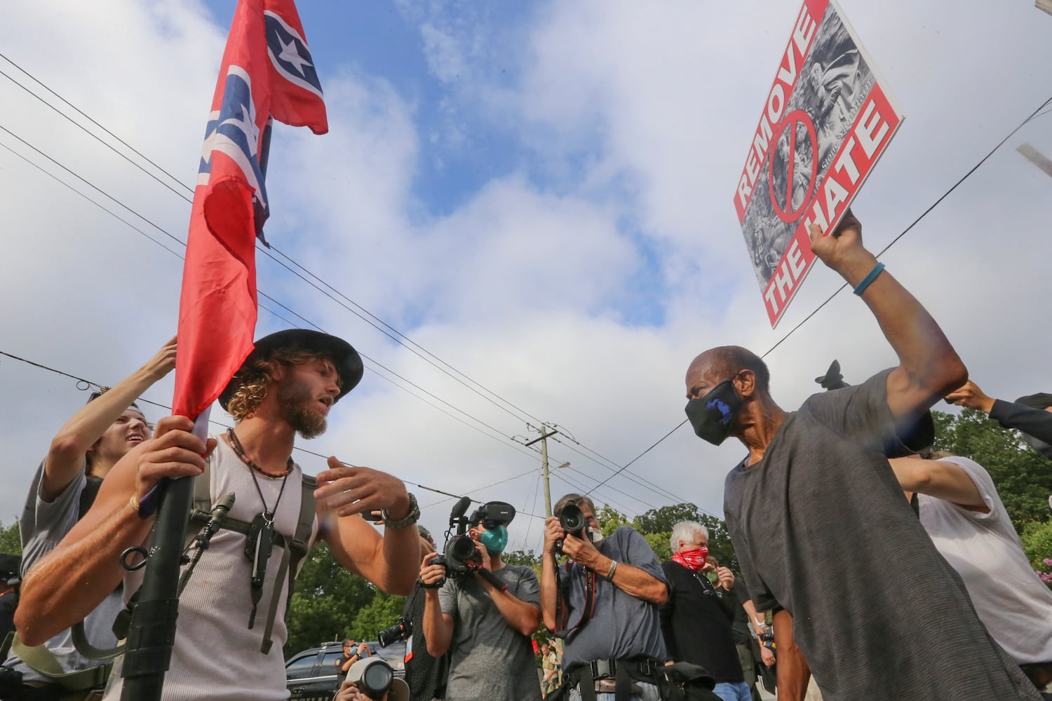 Stone mountain protest