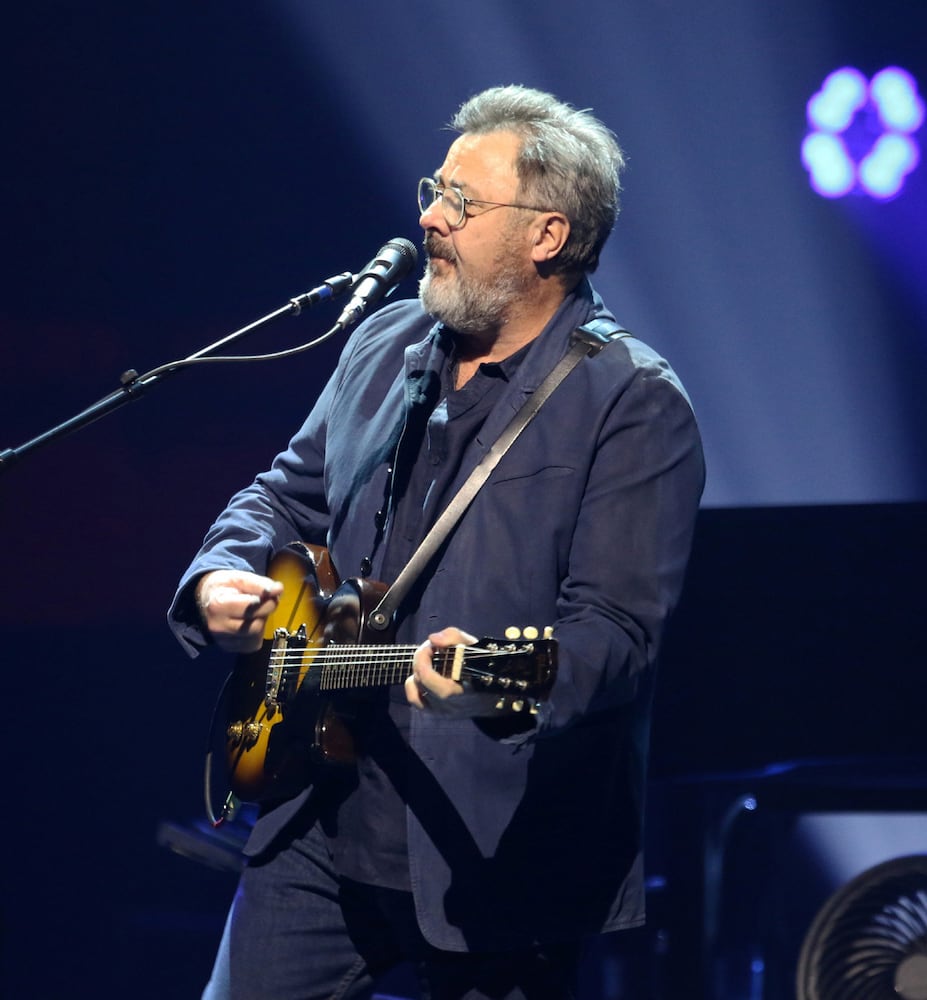 -- Vince Gill plays on the Eagles' hit "Seven Bridges Road"
The Eagles brought their Long Goodbye Final Tour to sold out State Farm Arena on Thursday, November 2, 2023. The Tedeschi Trucks Band opened the concert.
Robb Cohen for the Atlanta Journal-Constitution