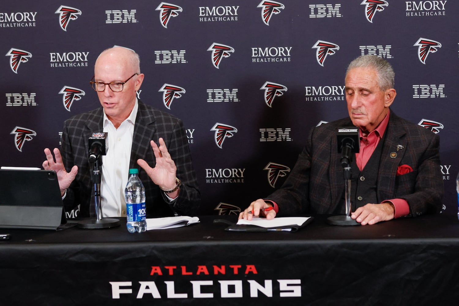 Falcons post-Arthur Smith firing press conference