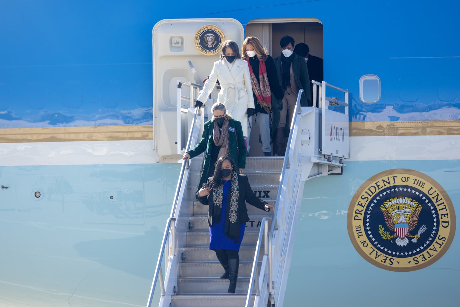 Biden & Harris Air Force One Arrival