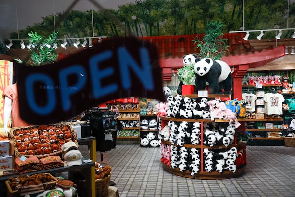 Visitors may be disappointed that the pandas left the Atlanta Zoo a month ago, but the gift shop is still open and offers a fantastic selection of panda souvenirs. 
(Miguel Martinez / AJC)