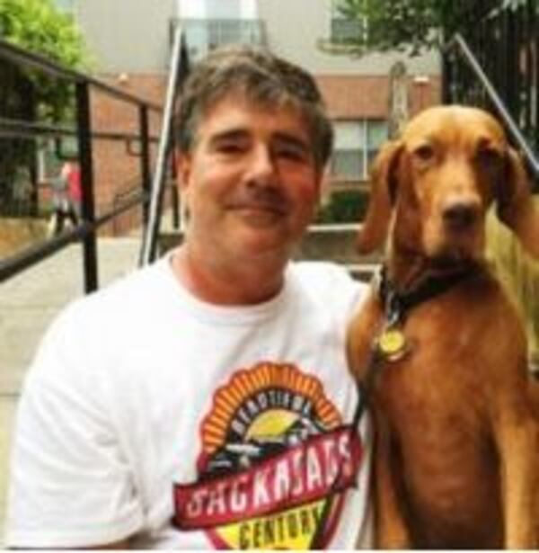 Mountain Park's Mayor Pro-Tempore Mark Murphy with his dog Mosby. (Courtesy the city of Mountain Park)