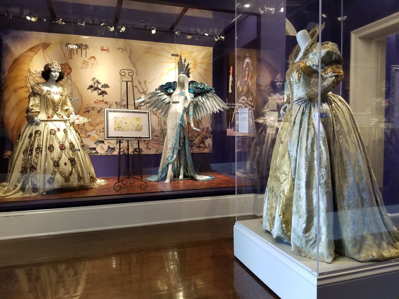 Gowns worn by Mardi Gras royalty are on exhibit at the Presbytere in New Orleans. CONTRIBUTED BY WESLEY K.H. TEO