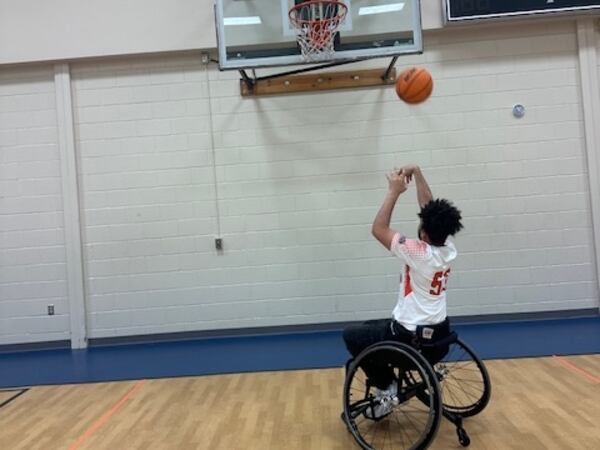 Caleb Jordan makes a layup during a recent practice.