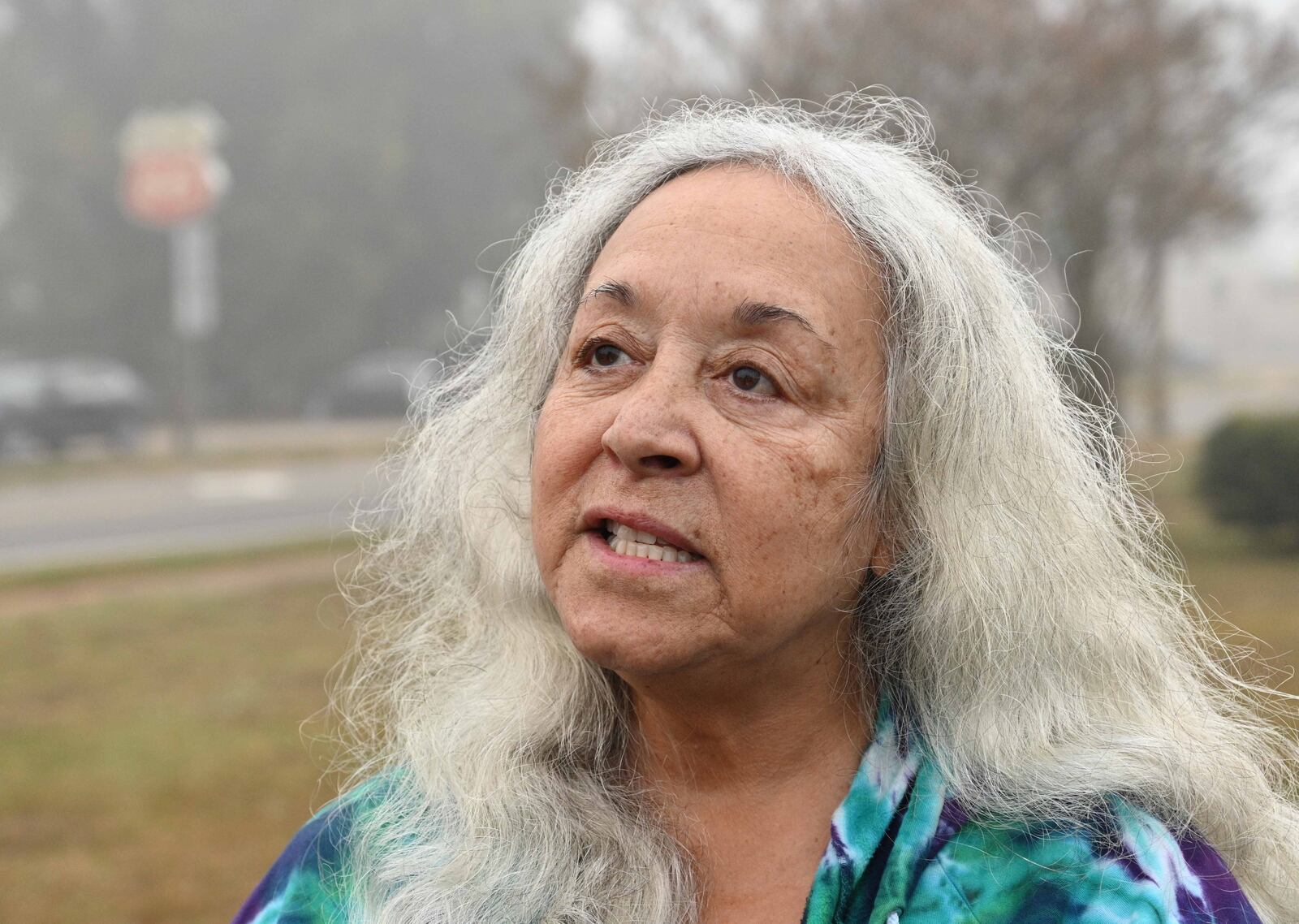 Kathie Roberts, a retired municipal worker from Plains, spoke about the former first lady as she prepared to hang holiday lights downtown Monday. She remembered meeting Rosalynn Carter years ago at the Plains Historic Inn. “She was just so personable. She didn’t know me from Adam. She was just kind, friendly, warm,” Roberts said. Hyosub Shin / Hyosub.Shin@ajc.com)