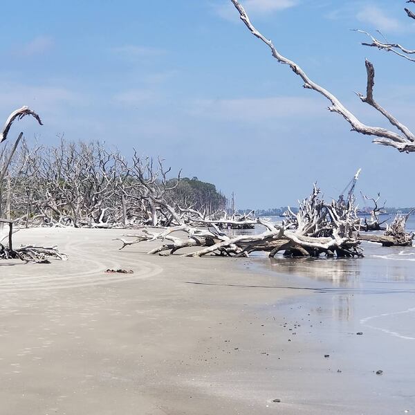 This photo taken on Jekyll Island in March 2020 had Laura Mullen questioning, ""Is it snow or sand?"