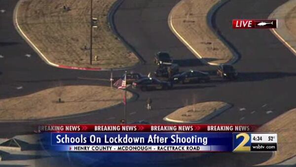 Nearby McDonough Middle School and McDonough High School were both on a hard lockdown.