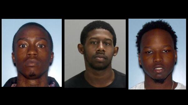 Devongelo Hunter (left), Eddie Alford and Mark Mathis (Credit: Clayton County Sheriff's Office)