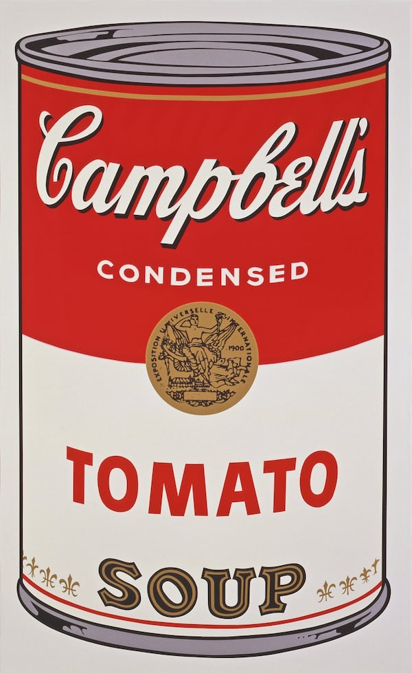 Andy Warhol’s iconic print of a Campbell’s soup can “Campbell’s Soup I: Tomato” is one of 20 on view at the High Museum as part of “Andy Warhol: Prints From the Collections of Jordan D. Schnitzer and His Family Foundation.” COPYRIGHT THE ANDY WARHOL FOUNDATION FOR THE VISUAL ARTS INC. / ARTISTS RIGHTS SOCIETY (ARS), NEW YORK