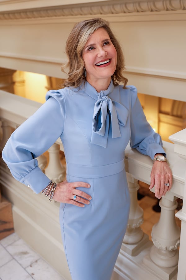 Sen. Elena Parent, D-Atlanta, poses for a photo at the Georgia State Capitol on Monday, March 10, 2025. (Natrice Miller/ AJC)