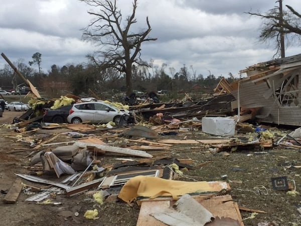 A Red Cross volunteer captured some of the devastation in Albany, which was hit by an EF-2 tornado. (Credit: Red Cross / Teri Trotten)