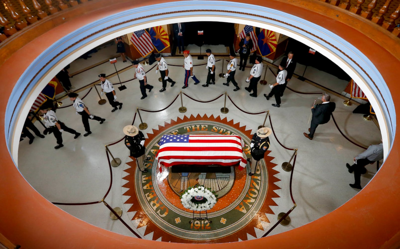 Photos: Sen. John McCain lies in state in Arizona Capitol