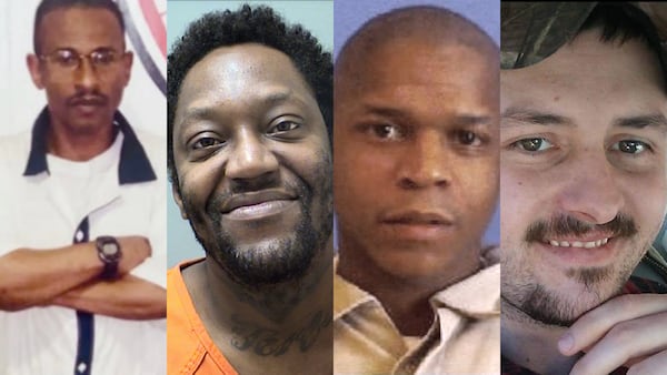 Valdosta State Prison saw four homicides in the first half of 2024. From left: Rufus Lane (killed in January); Ricky Harris (February); Melvin Towns (April); and Shane Griffith (May).