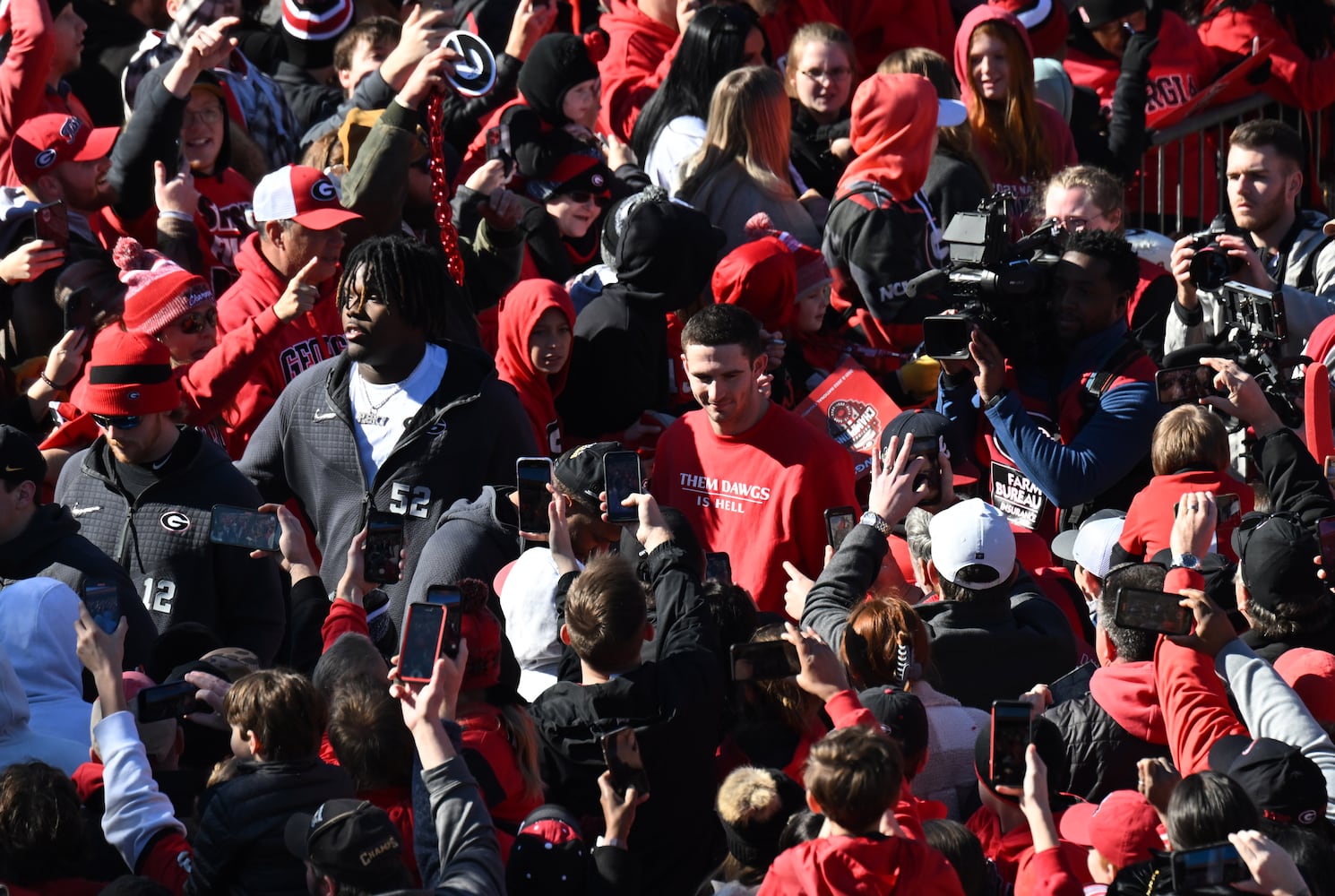 Georgia football championship celebration