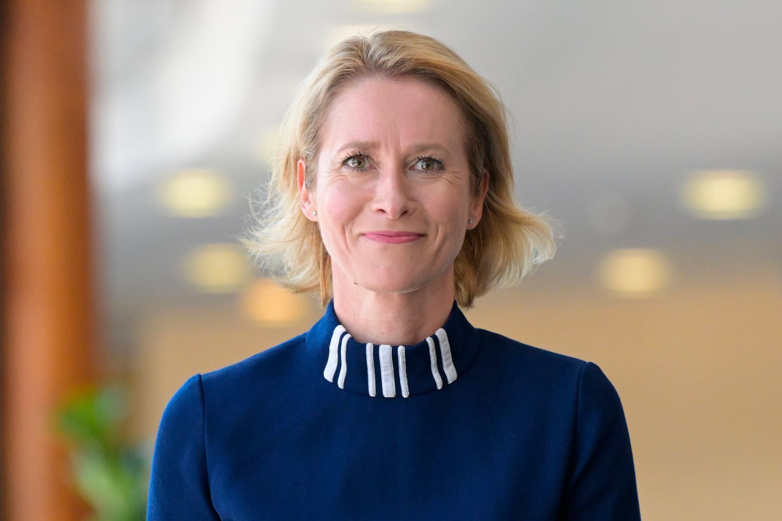 FILE - Designated European Commissioner Kaja Kallas is seen during a first meeting with European Commission President Ursula Von der Leyen in Brussels, Belgium, on Sept. 18, 2024. (John Thys/Pool Photo via AP)