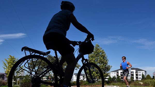 Alpharetta has been named a Bicycle Friendly Community by the League of American Bicyclists. AJC FILE/BRANT SANDERLIN/BSANDERLIN@AJC.COM