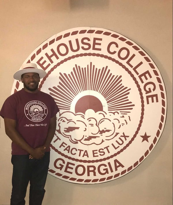 Ashton Sullivan, 23, plans to recruit students to Morehouse College when he moves to Florida this fall. ERIC STIRGUS / ESTIRGUS@AJC.COM